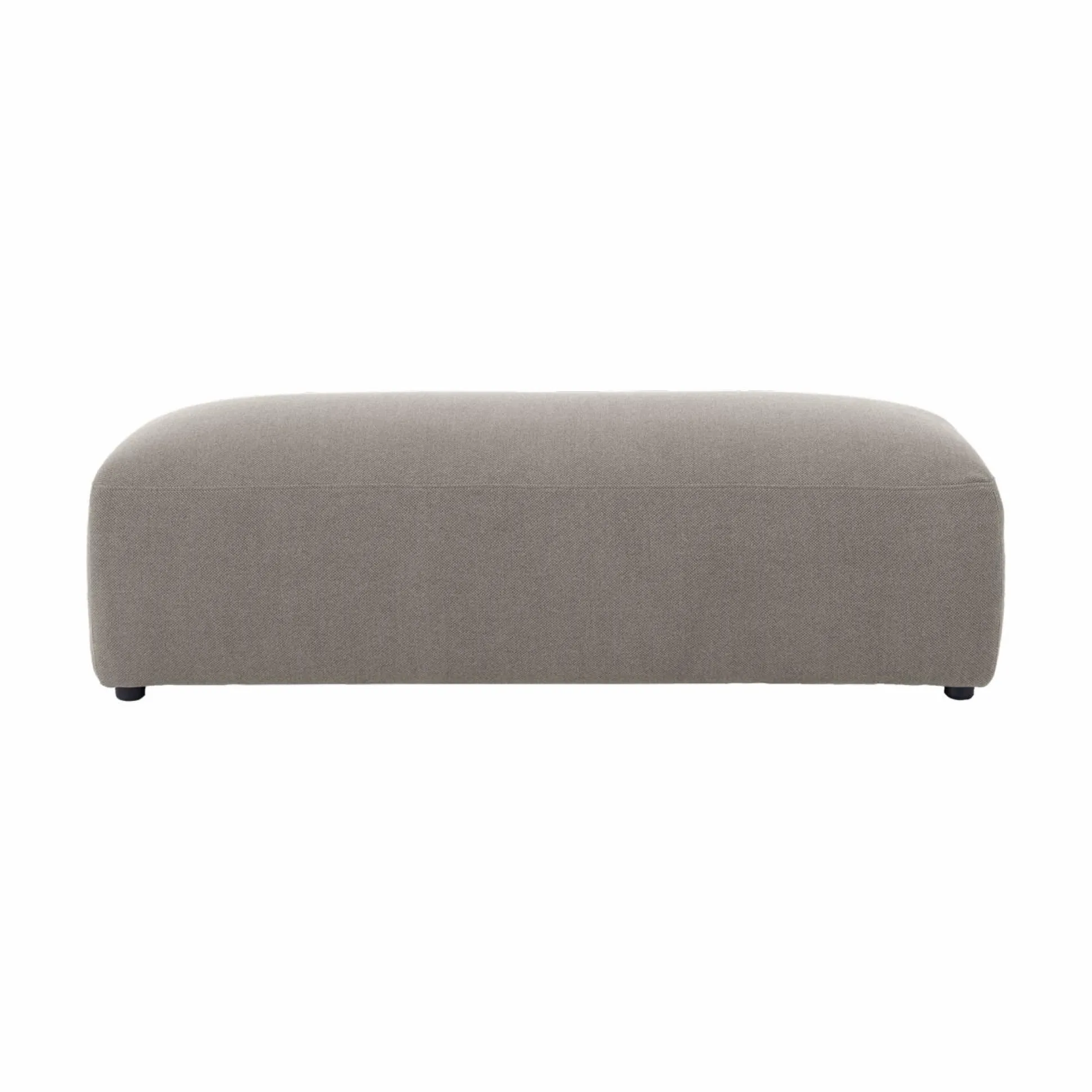 Grand pouf tissu Pavel - Gris