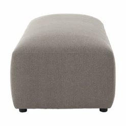 Grand pouf tissu Pavel - Gris