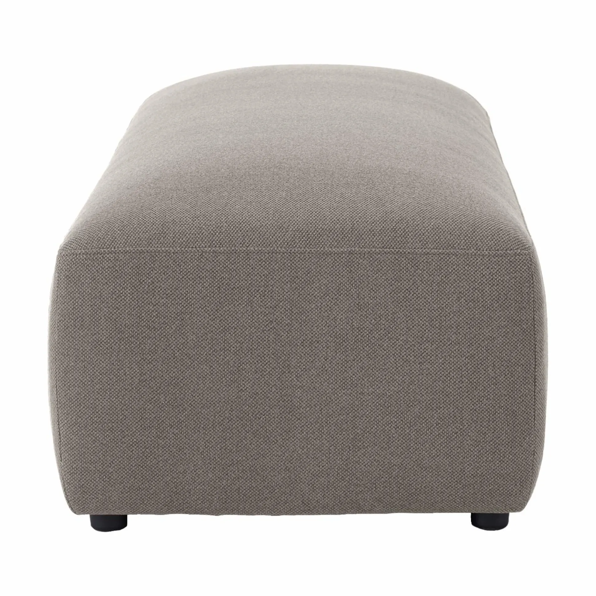 Grand pouf tissu Pavel - Gris