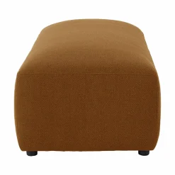 Grand pouf tissu Pavel - Moutarde