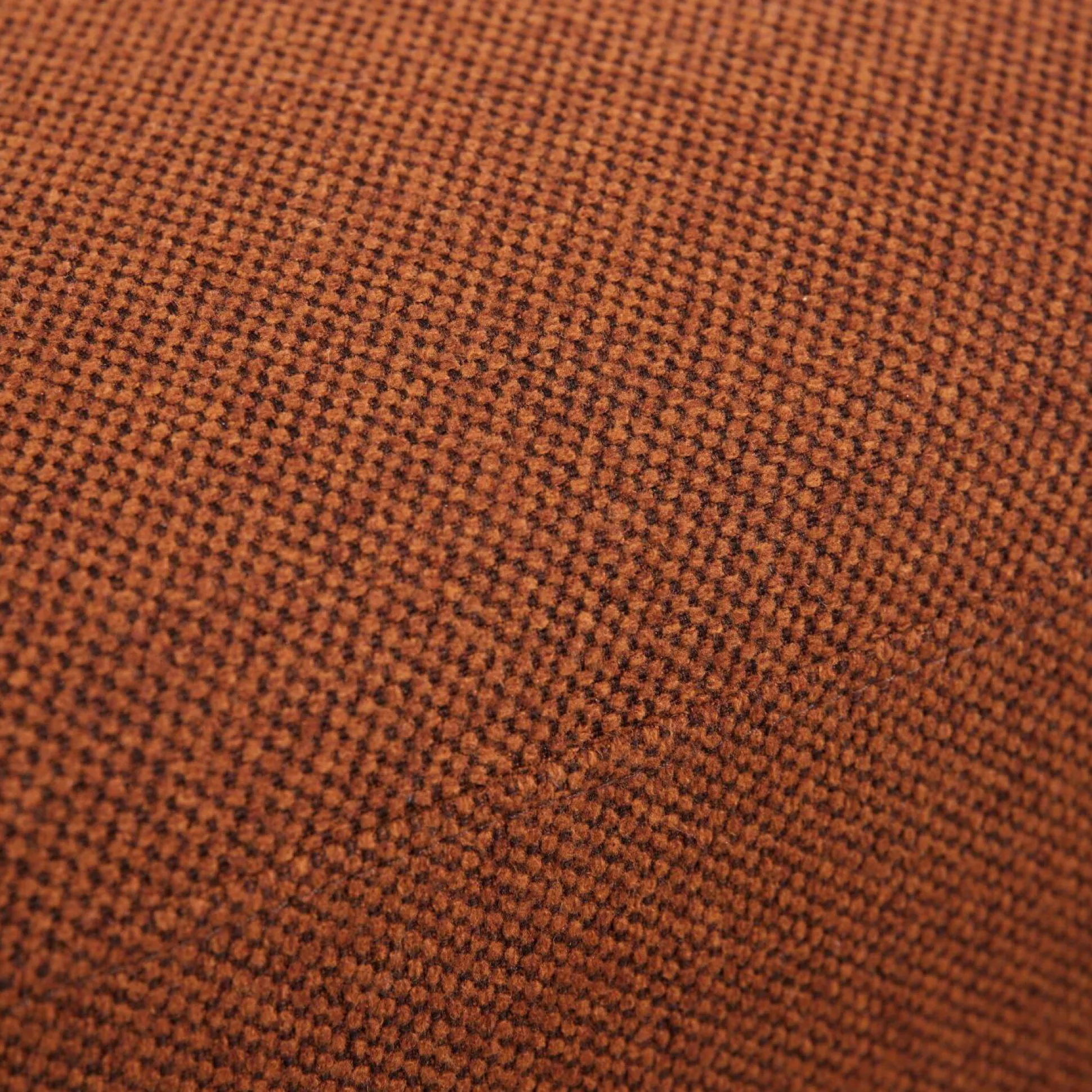 Grand pouf tissu Pavel - Rouille