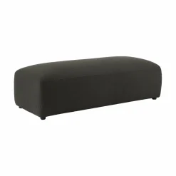 Grand pouf tissu Pavel - Vert Foncé
