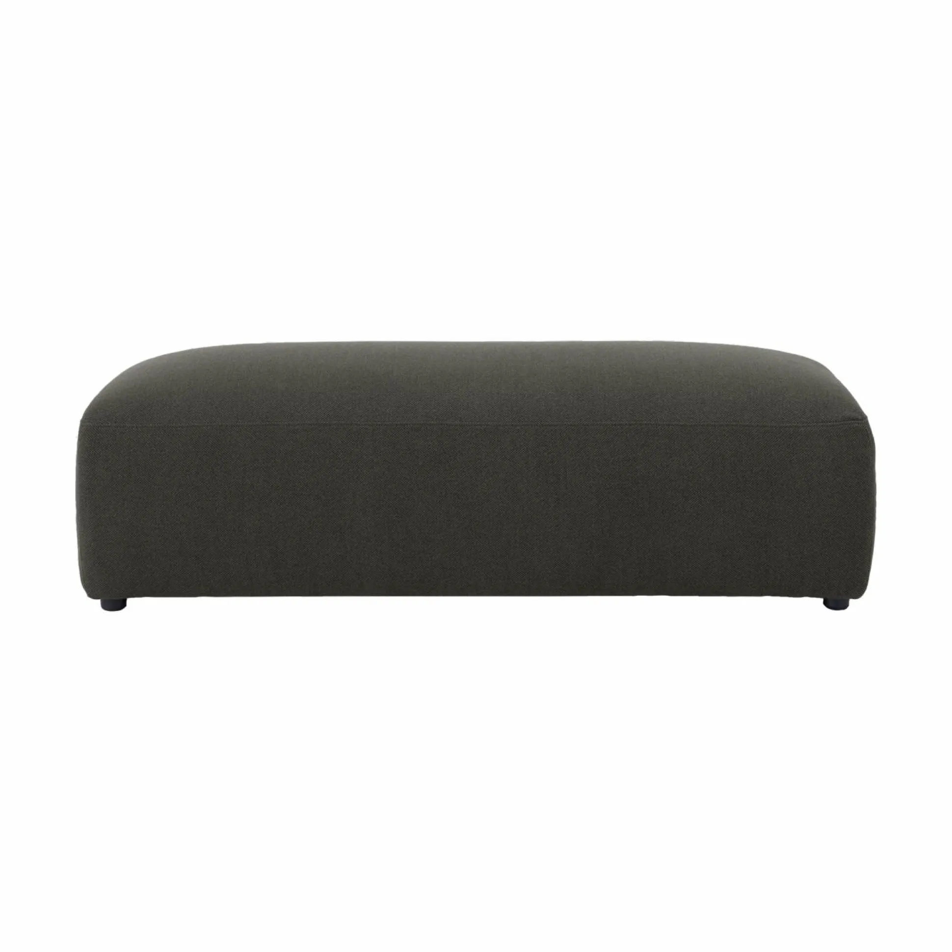 Grand pouf tissu Pavel - Vert Foncé