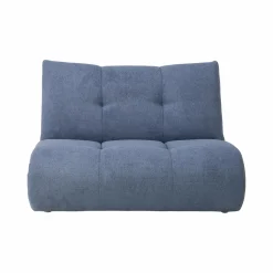 Grande chauffeuse pour canapé modulable tissu Benny - Bleu - 1,5 place