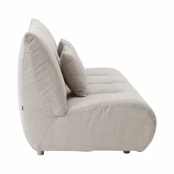 Grande chauffeuse pour canapé modulable tissu Benny - Naturel - 2,5 places