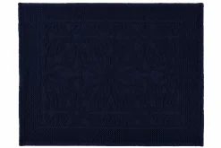 HAOMY Tapis de bain coton Hammam - Encre - 60 x 80 cm
