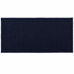 HAOMY Tapis de bain coton Kymi - Encre - 55 x 110 cm
