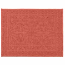HAOMY Tapis de bain coton Hammam - Bois de rose - 60 x 80 cm