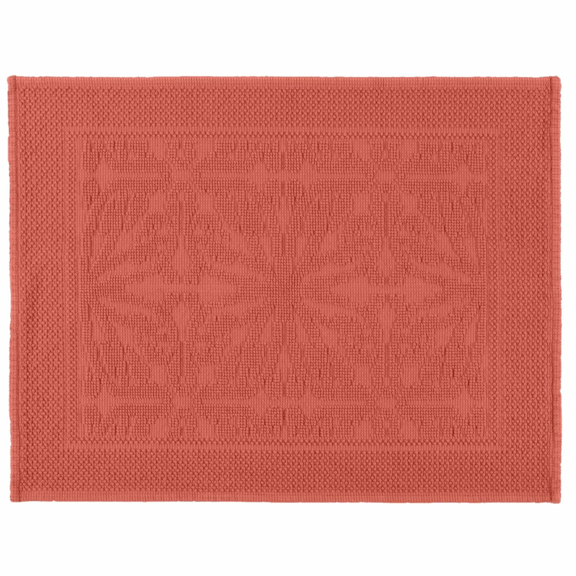 HAOMY Tapis de bain coton Hammam - Bois de rose - 60 x 80 cm