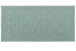 HAOMY Tapis de bain coton Kymi - Céladon - 55 x 110 cm