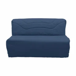 Housse de BZ recyclée Heva - Bleu Minéral - 140 x 190 cm