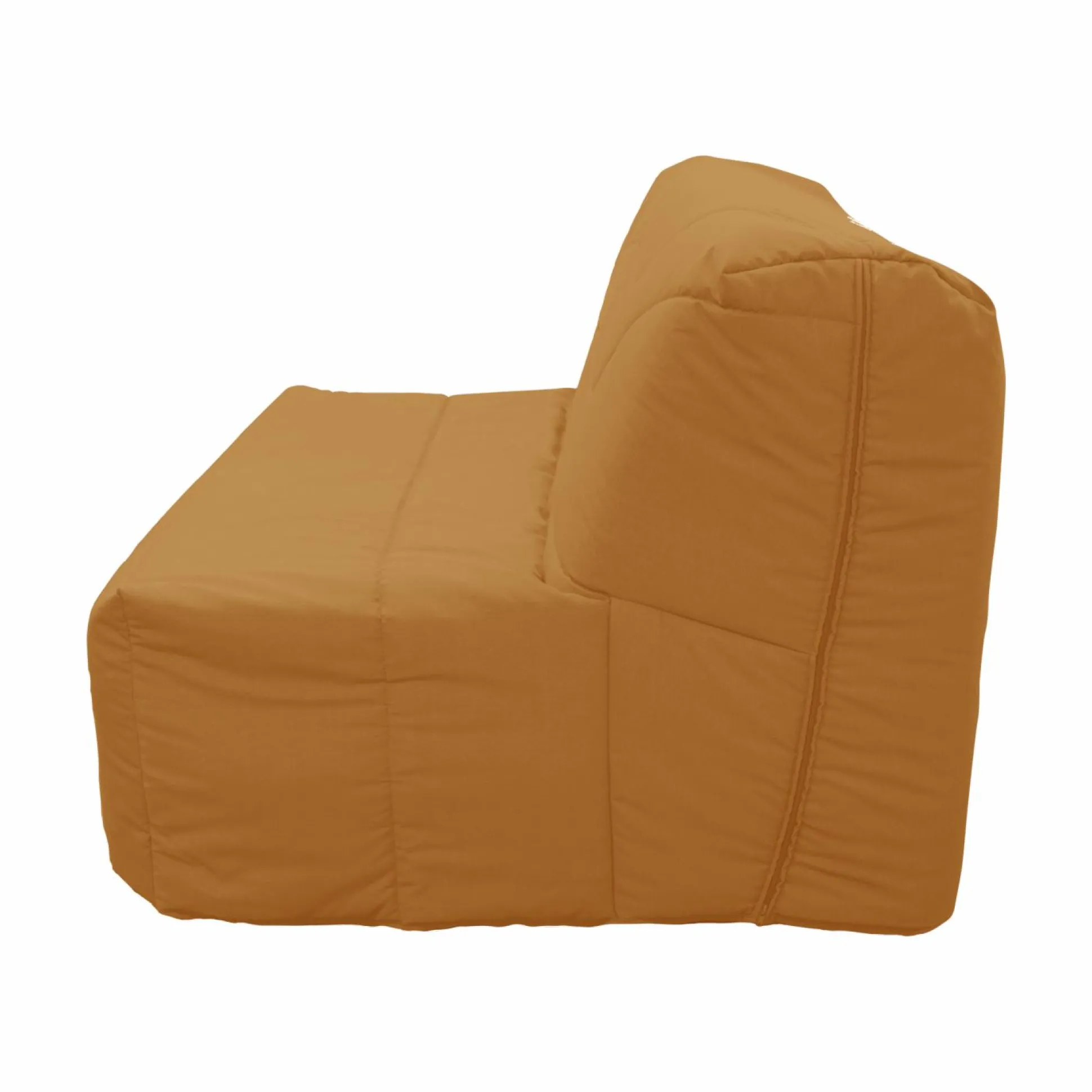 Housse de BZ recyclée Heva - Curry - 140 x 190 cm