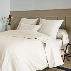 Housse de couette coton bio Thaïs - Dune - 140 x 200 cm