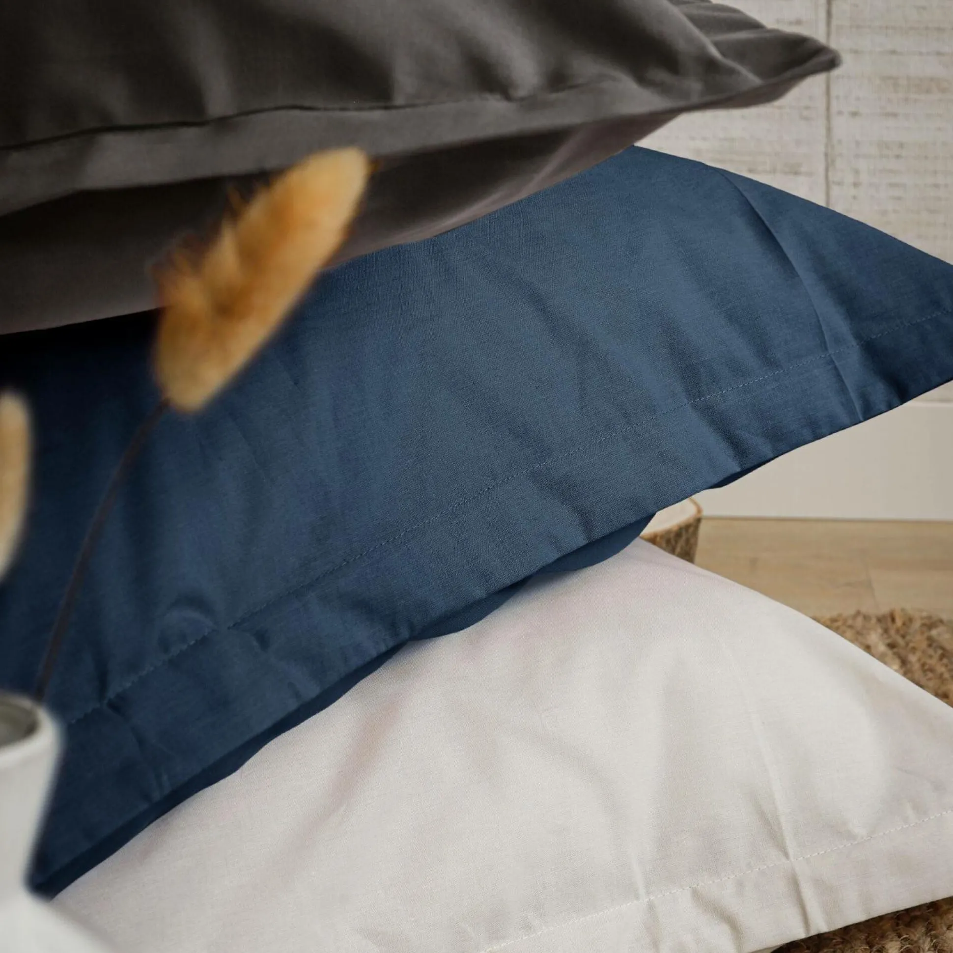 Housse de couette coton bio Fil & Sens - Bleu Nuit - 140 x 200 cm