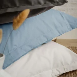 Housse de couette coton bio Fil & Sens - Bleu Céladon - 200 x 200 cm