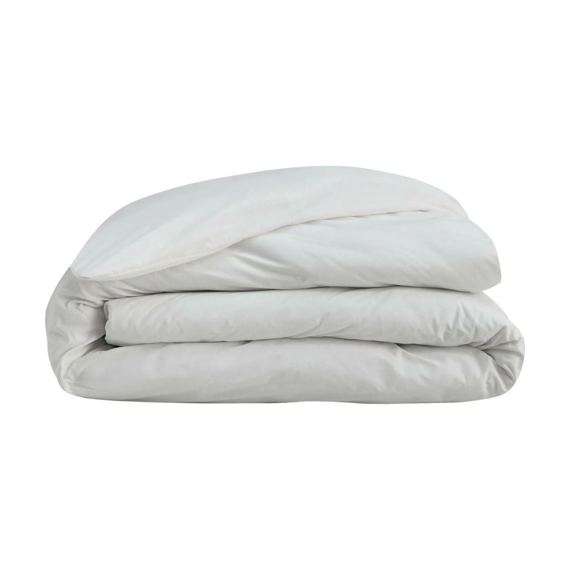 Housse de couette coton bio Fil & Sens - Blanc - 140 x 200 cm