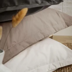 Housse de couette coton bio Fil & Sens - Taupe - 200 x 200 cm