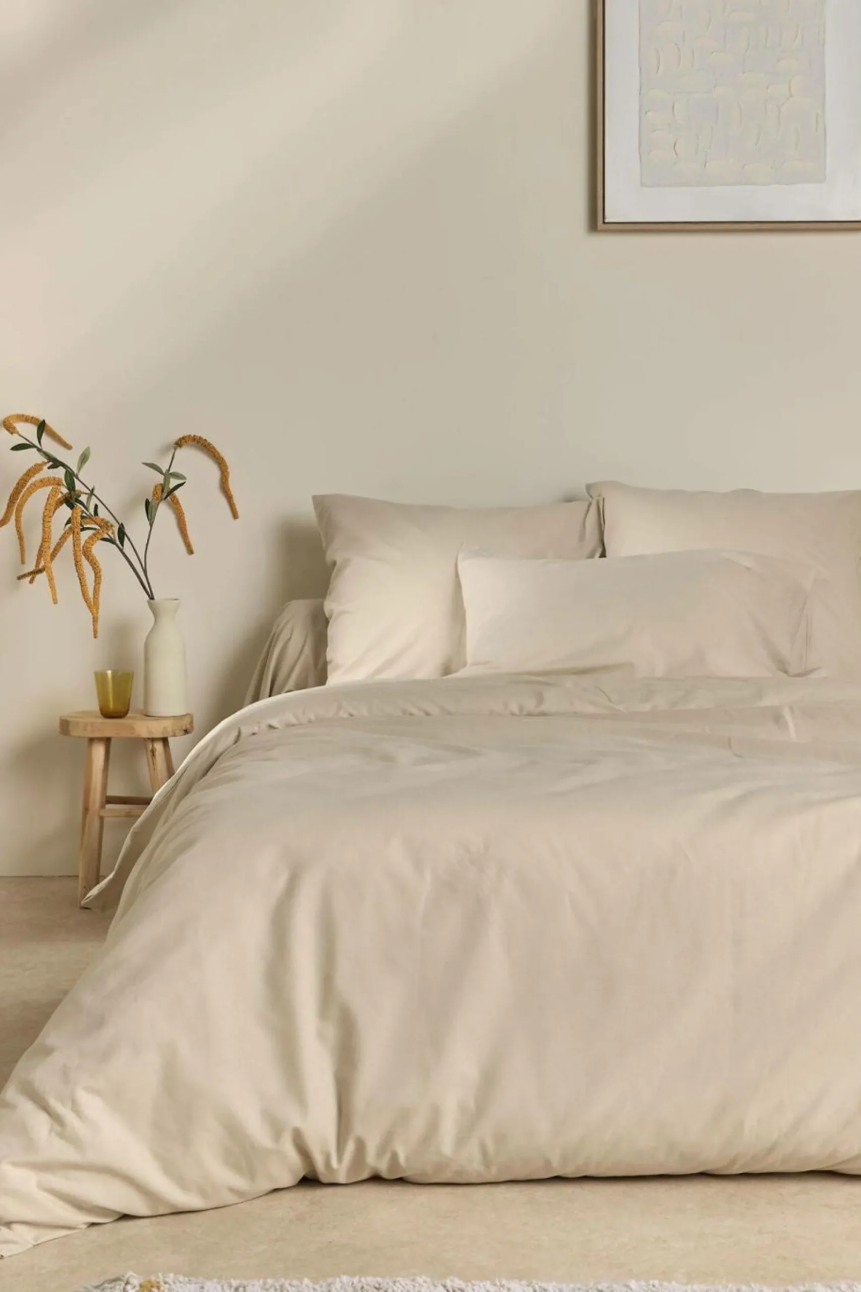 Housse de couette coton lin Valentine - Lin - 140 x 200 cm