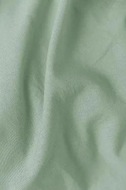 Housse de couette coton lin Valentine - Bleu écume - 140 x 200 cm