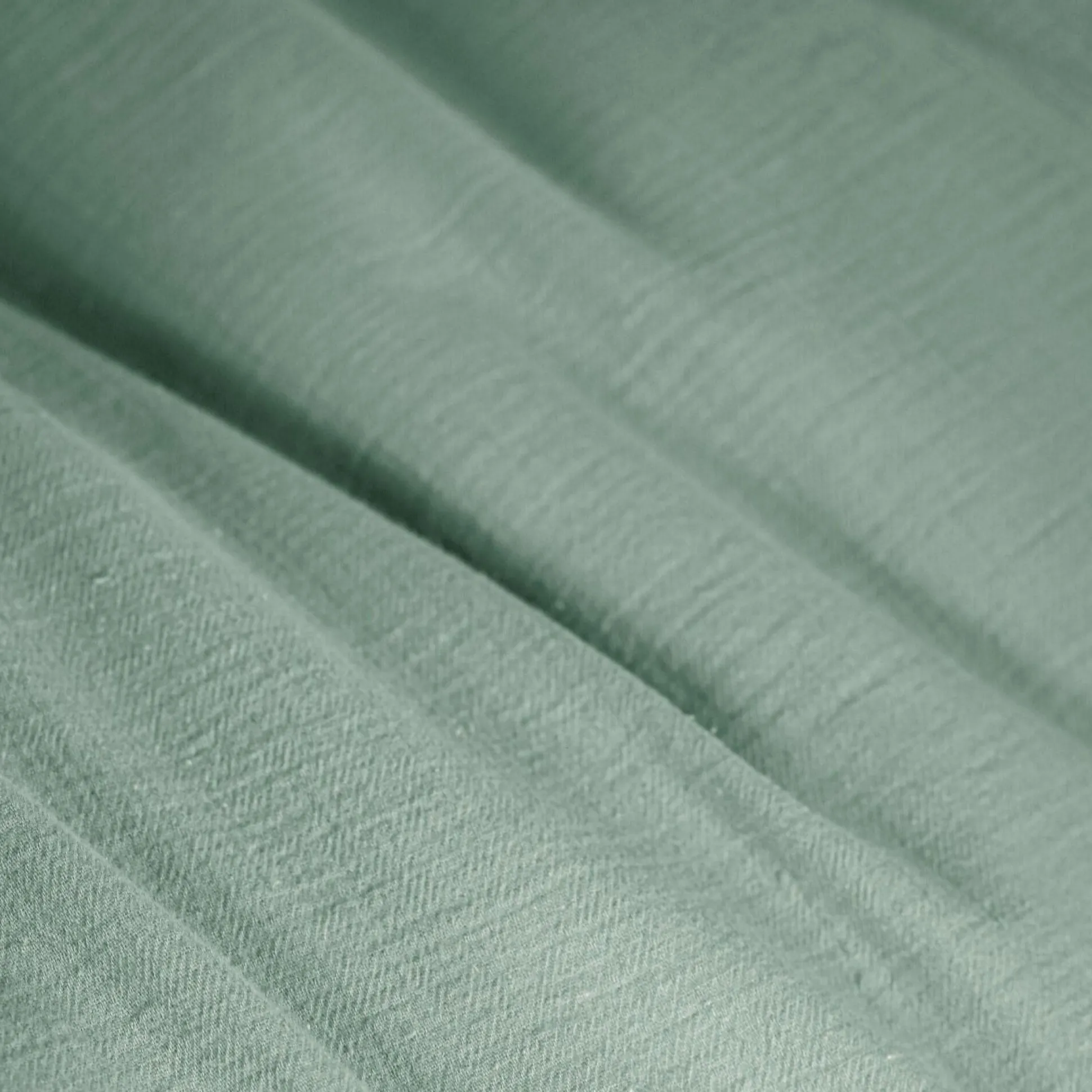 Housse de couette gaze de coton bio Lou - Vert d'eau - 140 x 200 cm