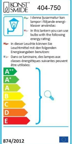 KONSTSMIDE Applique Murale Heimdal en Aluminium