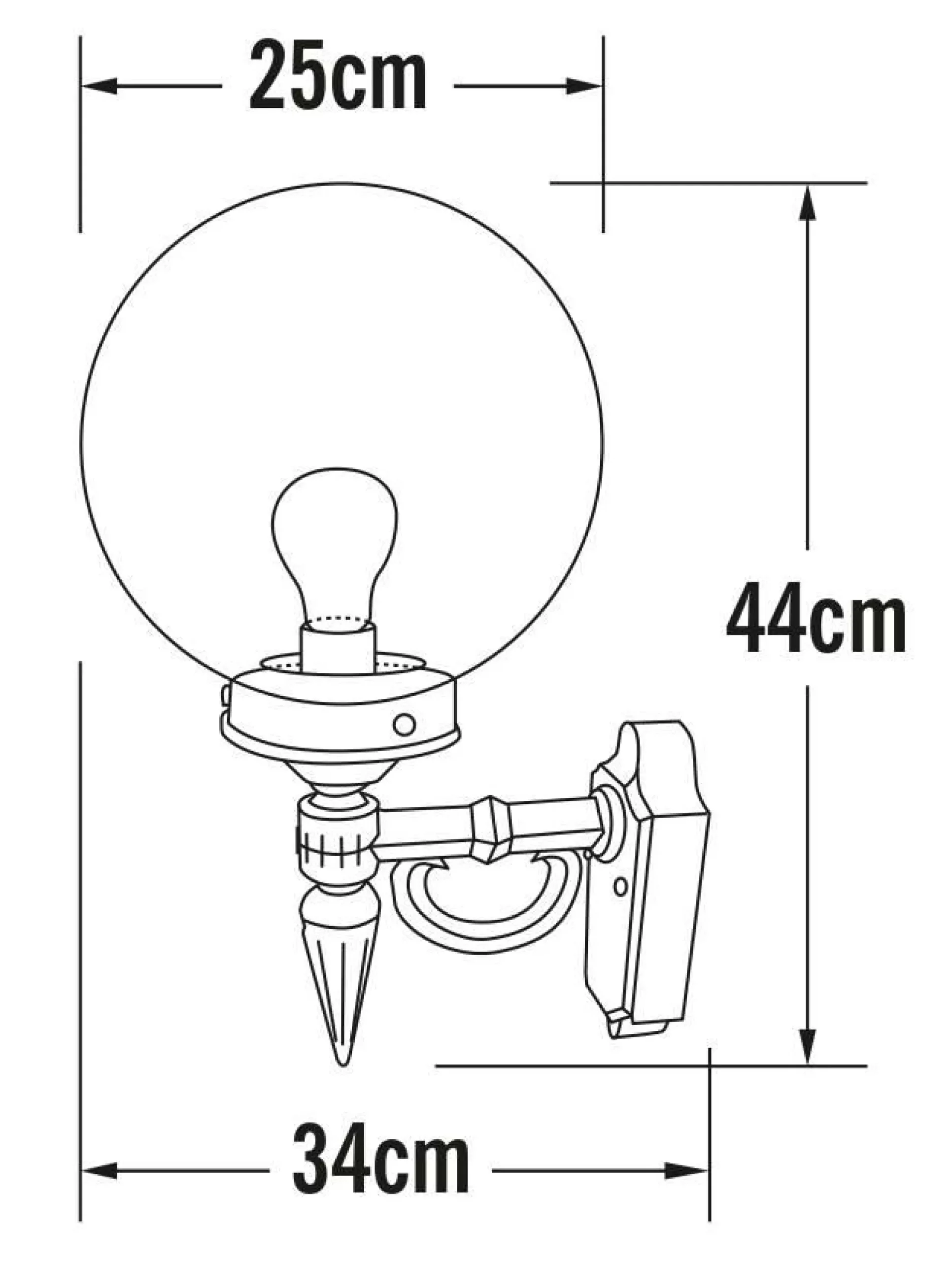 KONSTSMIDE Applique Murale Orion en Aluminium - Blanc