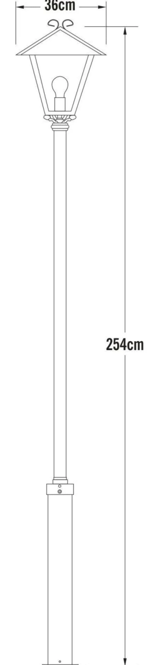 KONSTSMIDE Lampadaire Benu en Aluminium
