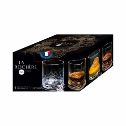 LA ROCHERE Set de 4 gobelets à whisky Chicago