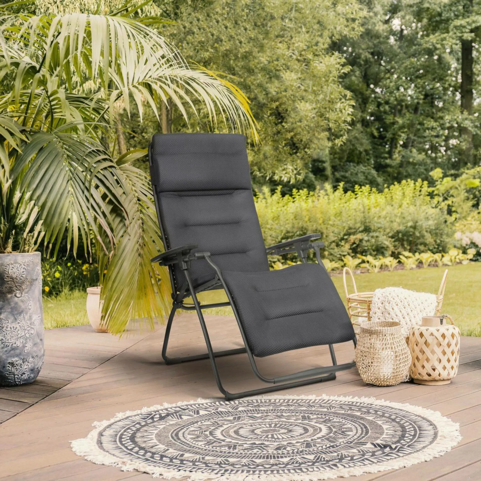 LAFUMA Fauteuil Relax Pliant Futura BeComfort® - Argent