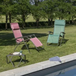 LAFUMA Fauteuil Relax Pliant R Clip - Cerisier