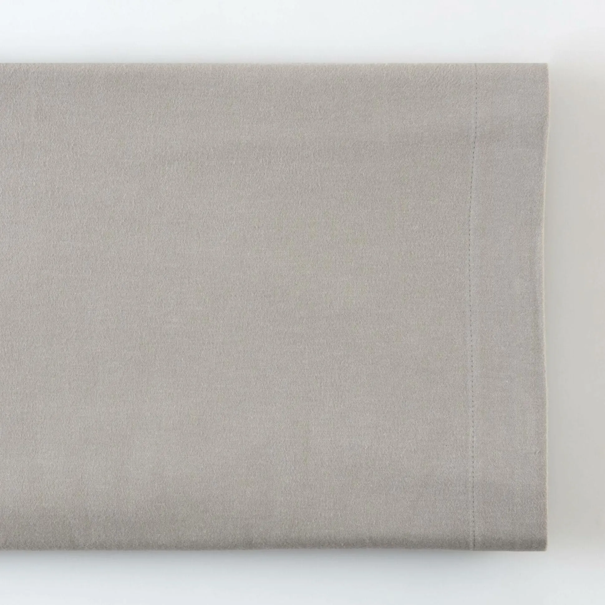 LASA HOME Drap plat coton flanelle Livia - Lin - 240 x 300 cm