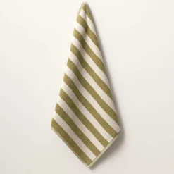 LASA HOME Essuie-main coton Luis - Olive - 50 x 50 cm