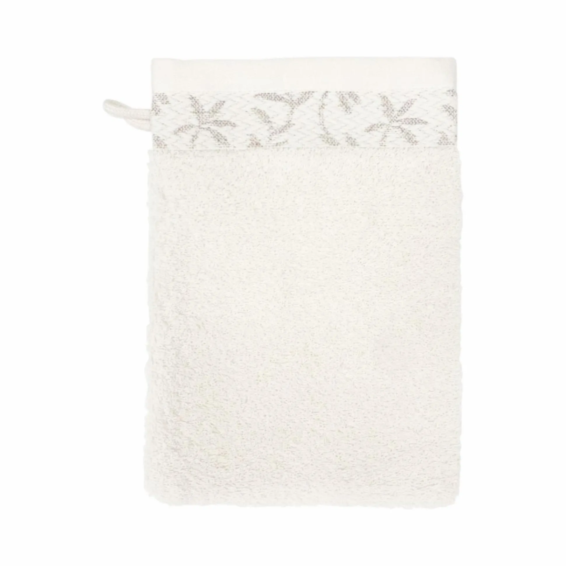 LASA HOME Lot de 2 gants de toilette coton Léontina, végétal