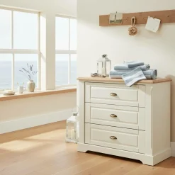 LASA HOME Serviette de bain coton recyclé Lucia - Bleu - 100 x 150 cm