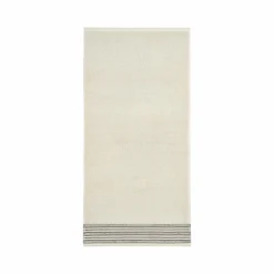 LASA HOME Serviette de bain coton Léontina, écorce - Ecorce - 100 x 150 cm