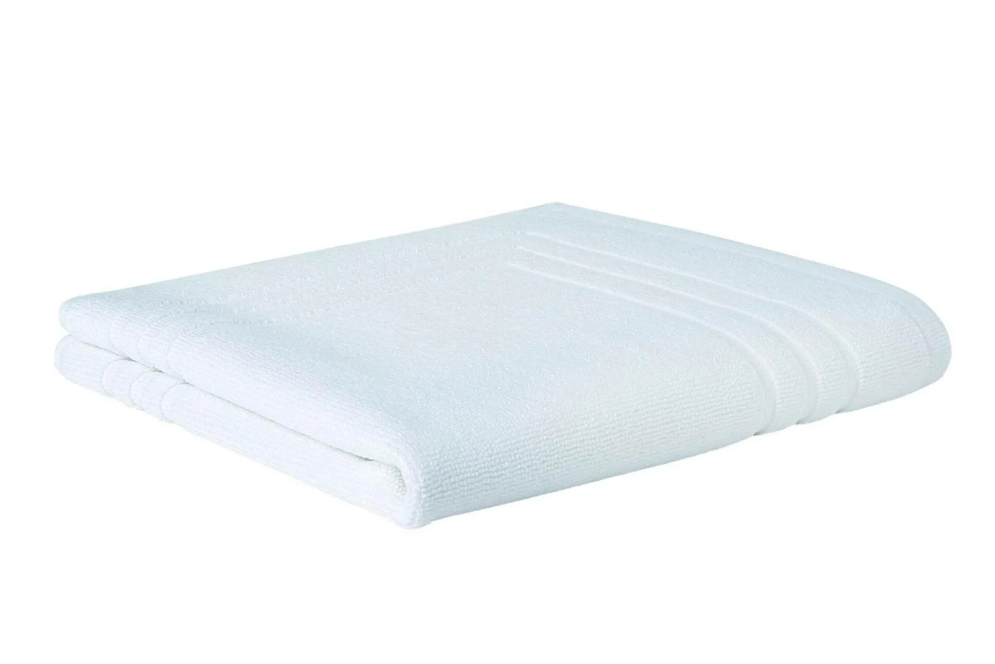 LASA HOME Tapis de bain coton recyclé Luca - Blanc