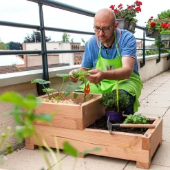 LE CARRE FANTASTIK Carré de Potager 2 Niveaux Twinik en Bois