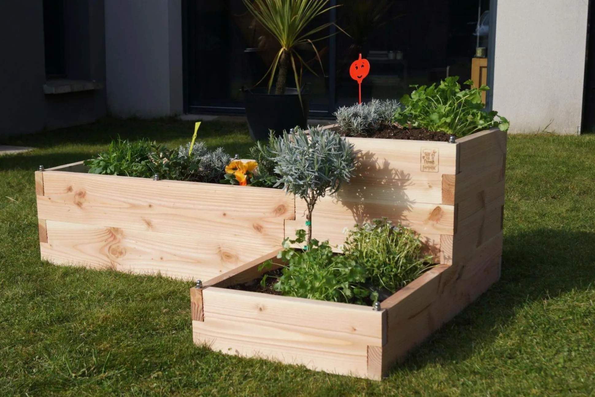 LE CARRE FANTASTIK Carré de Potager 3 Niveaux Vivik en Bois