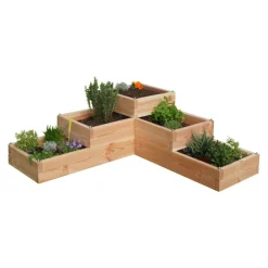 LE CARRE FANTASTIK Carré de Potager 3 Niveaux Volcanik en Bois