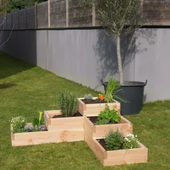 LE CARRE FANTASTIK Carré de Potager 3 Niveaux Volcanik en Bois