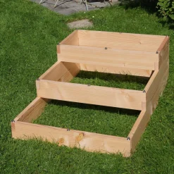 LE CARRE FANTASTIK Carré de Potager 3 Niveaux Big Triptik en Bois