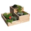 LE CARRE FANTASTIK Carré de Potager 3 Niveaux Effet Graphik Junior en Bois
