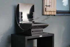 LE MARQUIER Barbecue Le Barbecue Français L40 Duo en Inox et Acier Noir