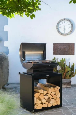 LE MARQUIER Barbecue Le Barbecue Français XL60 Duo en Inox et Acier Noir