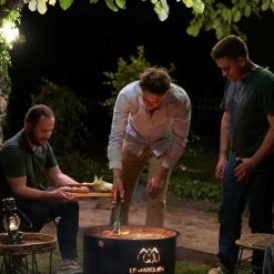 LE MARQUIER Brasero d'Extérieur avec Couvercle en Acier Ø 60 cm Original