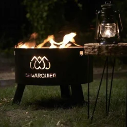 LE MARQUIER Brasero d'Extérieur avec Couvercle en Acier Ø 60 cm Original
