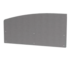 LE MARQUIER Crédence Courbe Gauche pour Cuisine d'Extérieur en Inox