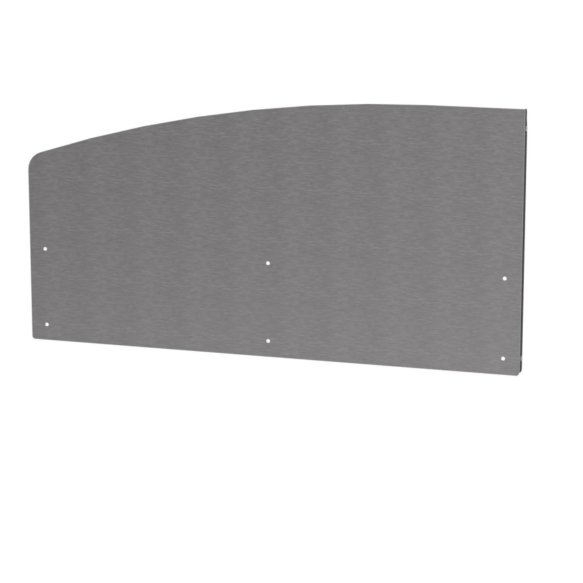 LE MARQUIER Crédence Courbe Gauche pour Cuisine d'Extérieur en Inox