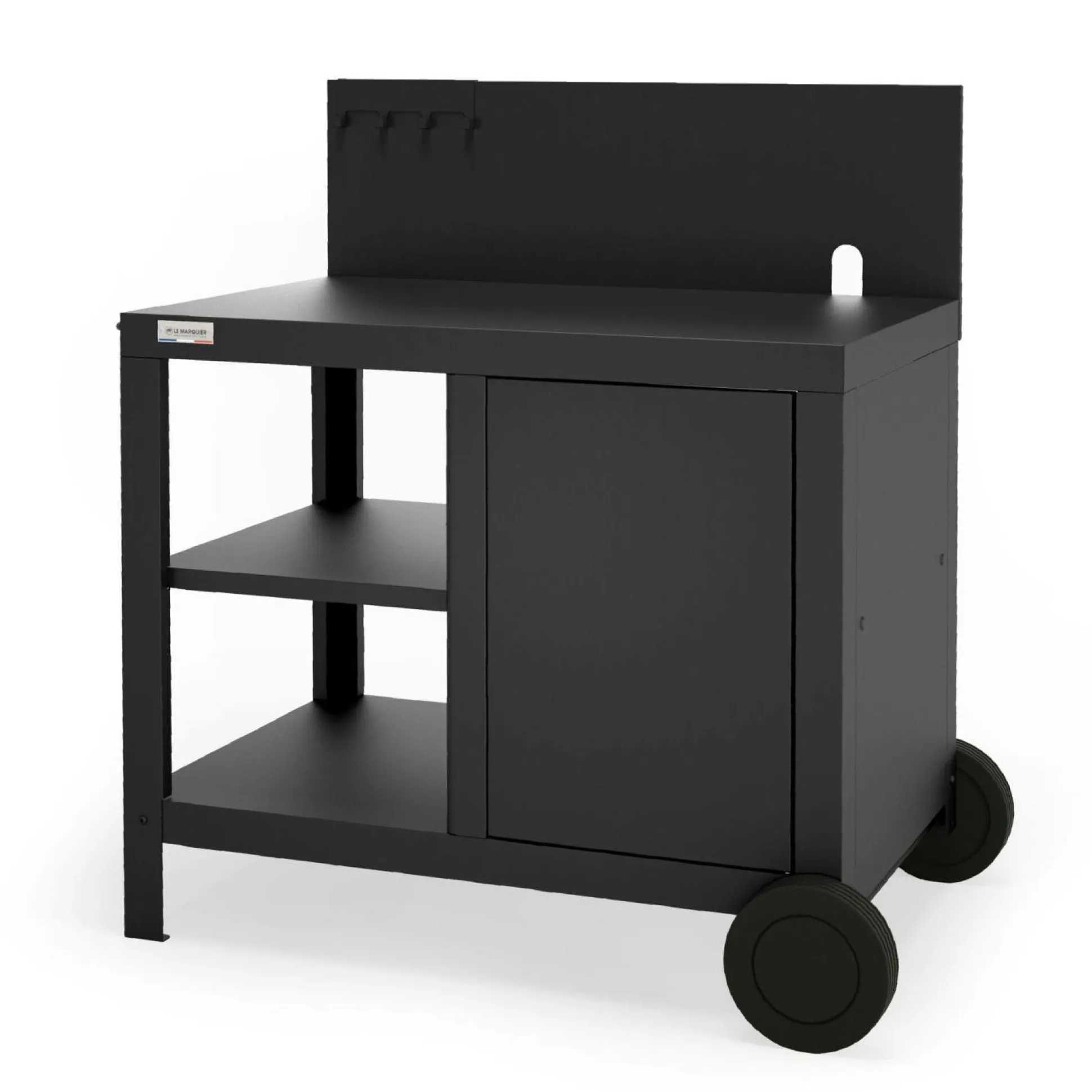 LE MARQUIER Desserte Allure en Acier Noir