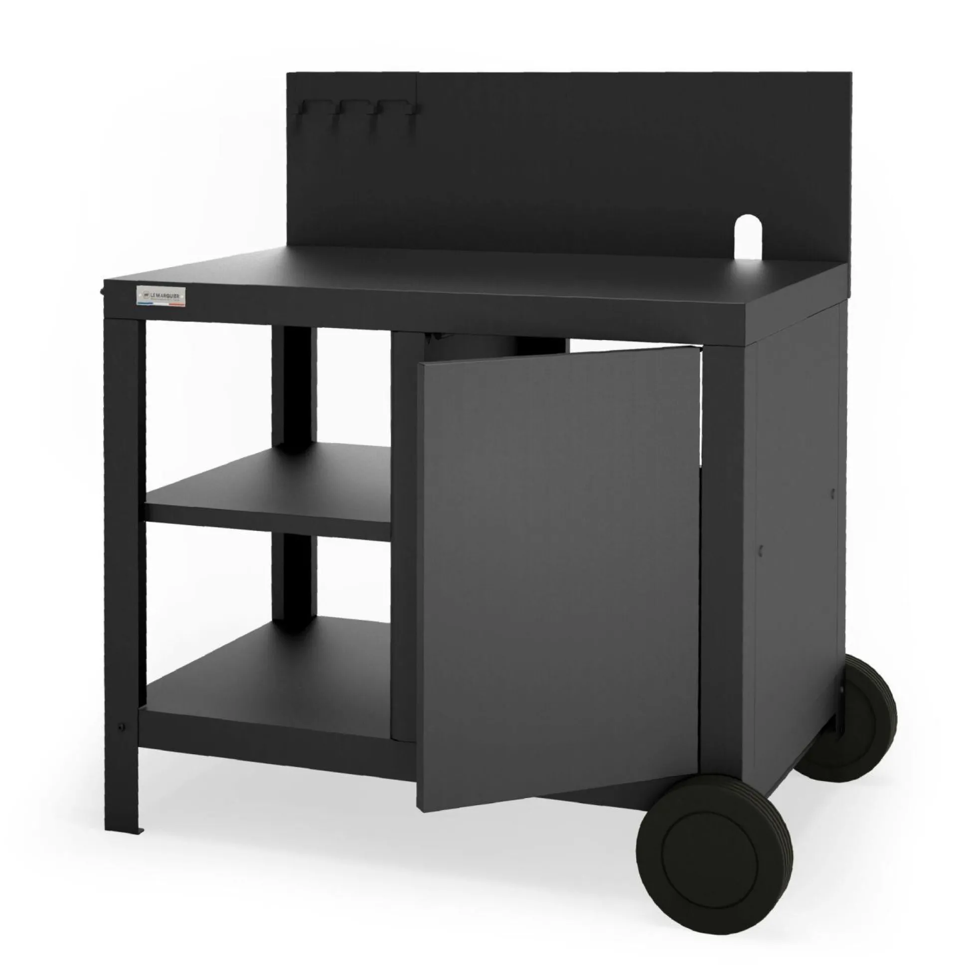 LE MARQUIER Desserte Allure en Acier Noir